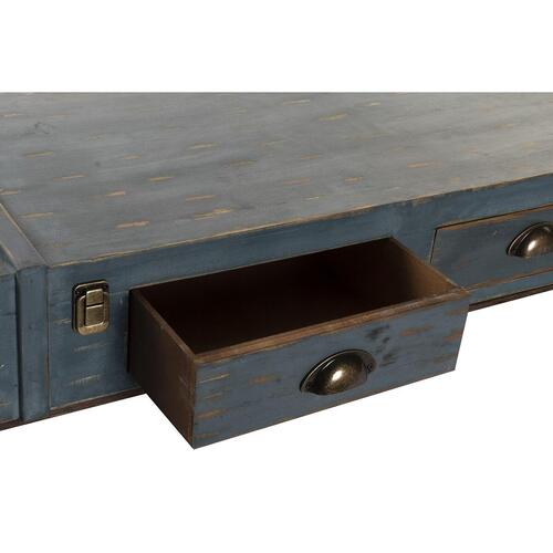 Console DKD Home Decor Blå Metal Birk 101 x 42 x 82 cm