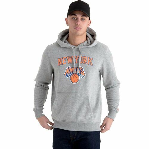 Hættetrøje til Mænd New Era New York Knicks Lysegrå L