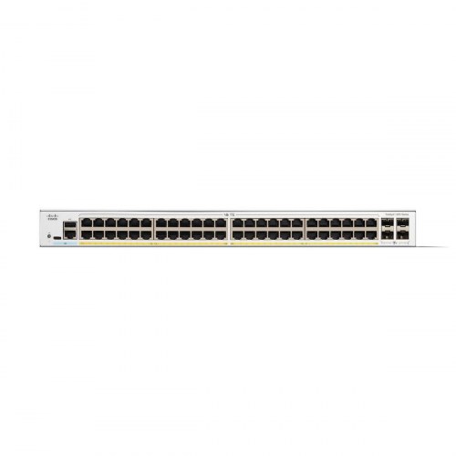 CISCO Switch C1200-48P-4X - 48x RJ45, hvid