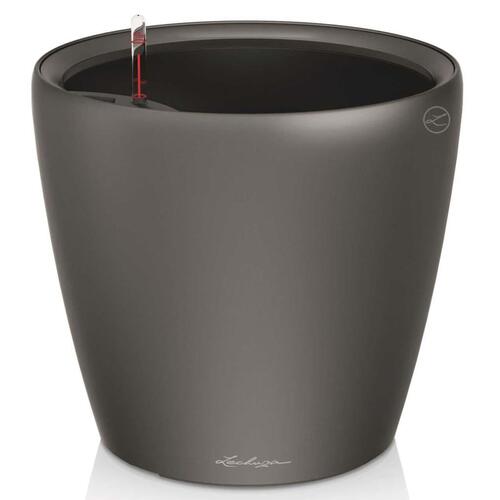 LECHUZA plantekrukke CLASSICO LS 35 ALL-IN-ONE metallisk sort 16063