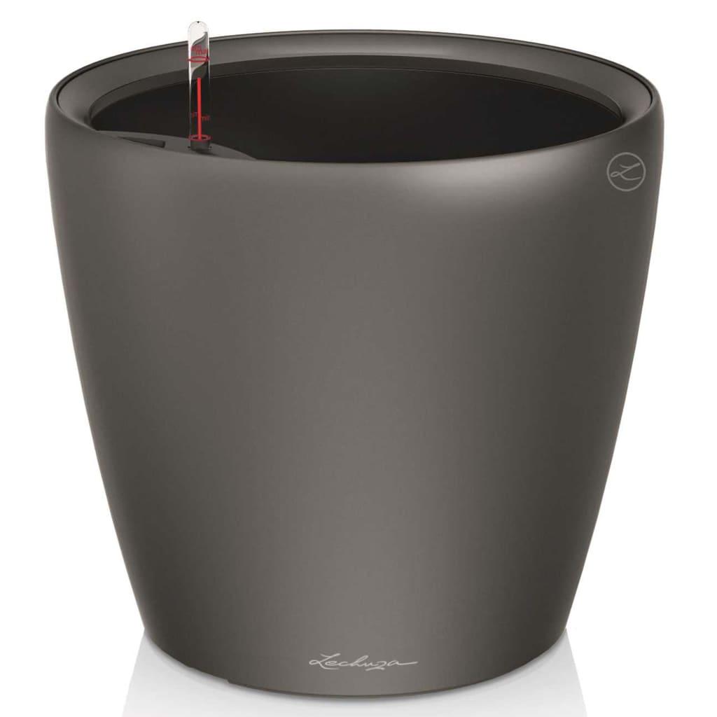 LECHUZA plantekrukke CLASSICO LS 35 ALL-IN-ONE metallisk sort 16063