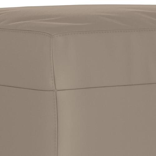 Sofasæt 4 dele med hynder mikrofiberstof gråbrun