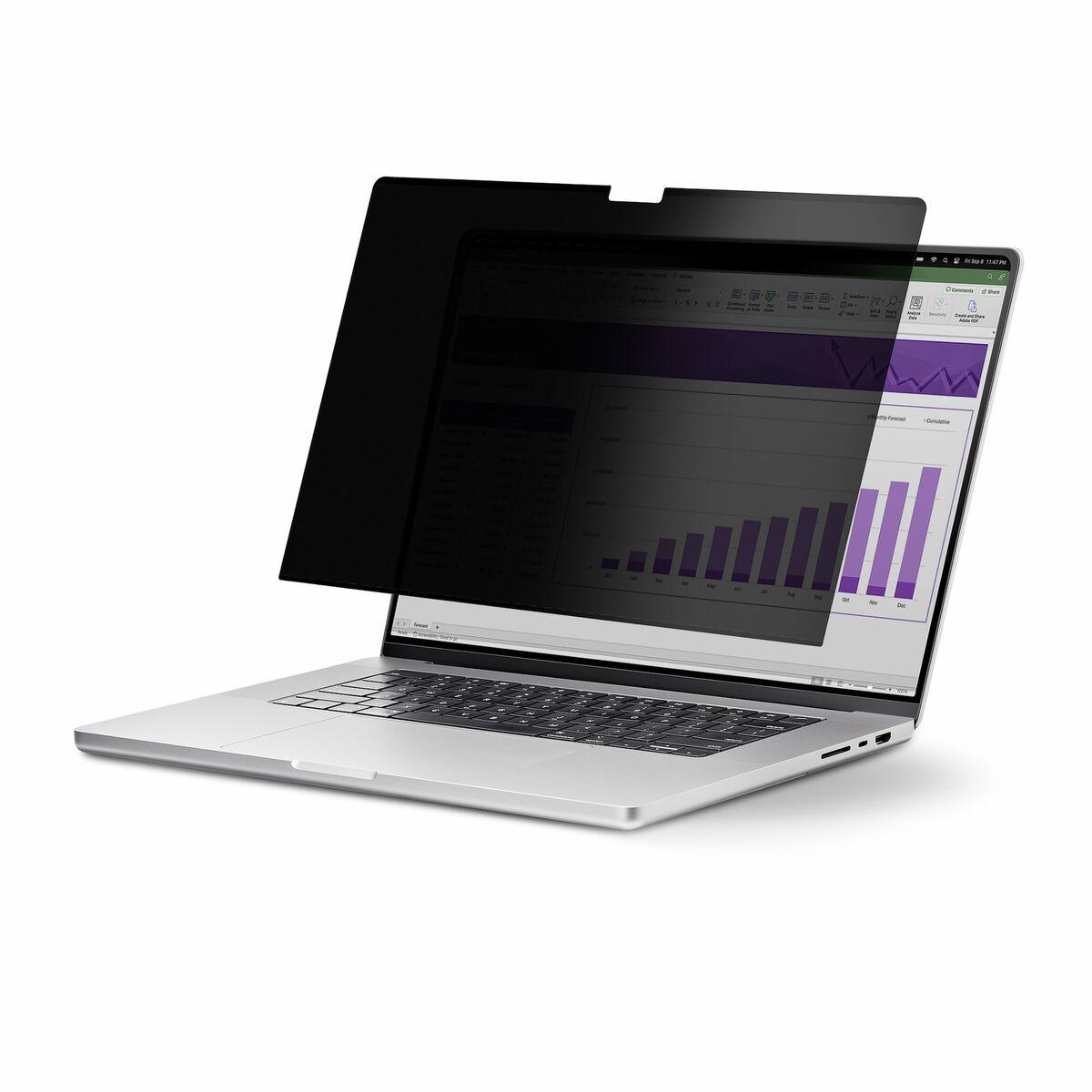 Startech 13.3-inch 16:10 Laptop Touch Privacy Screen, Flip-Up - Notebook privacy-filter - 2-vejs - klæbemiddel, hængselsfaner, flaphængsler - 13.3 - gennemsigtig