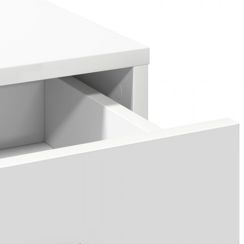 3-delt Makeupbord sæt Hvid konstrueret træ