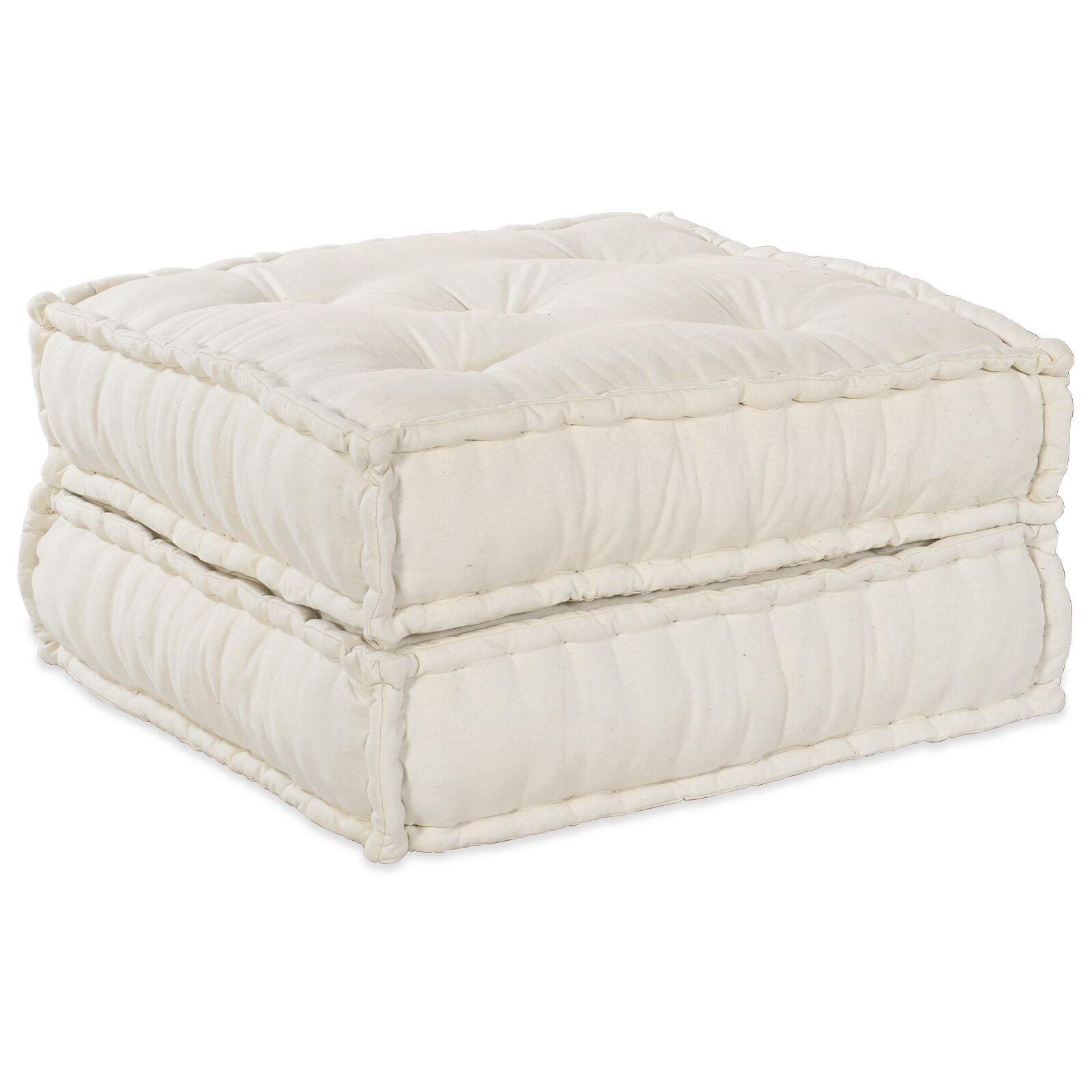 Modulsofa - 2 enheder i stof, creme, 140 × 70 × 36 cm