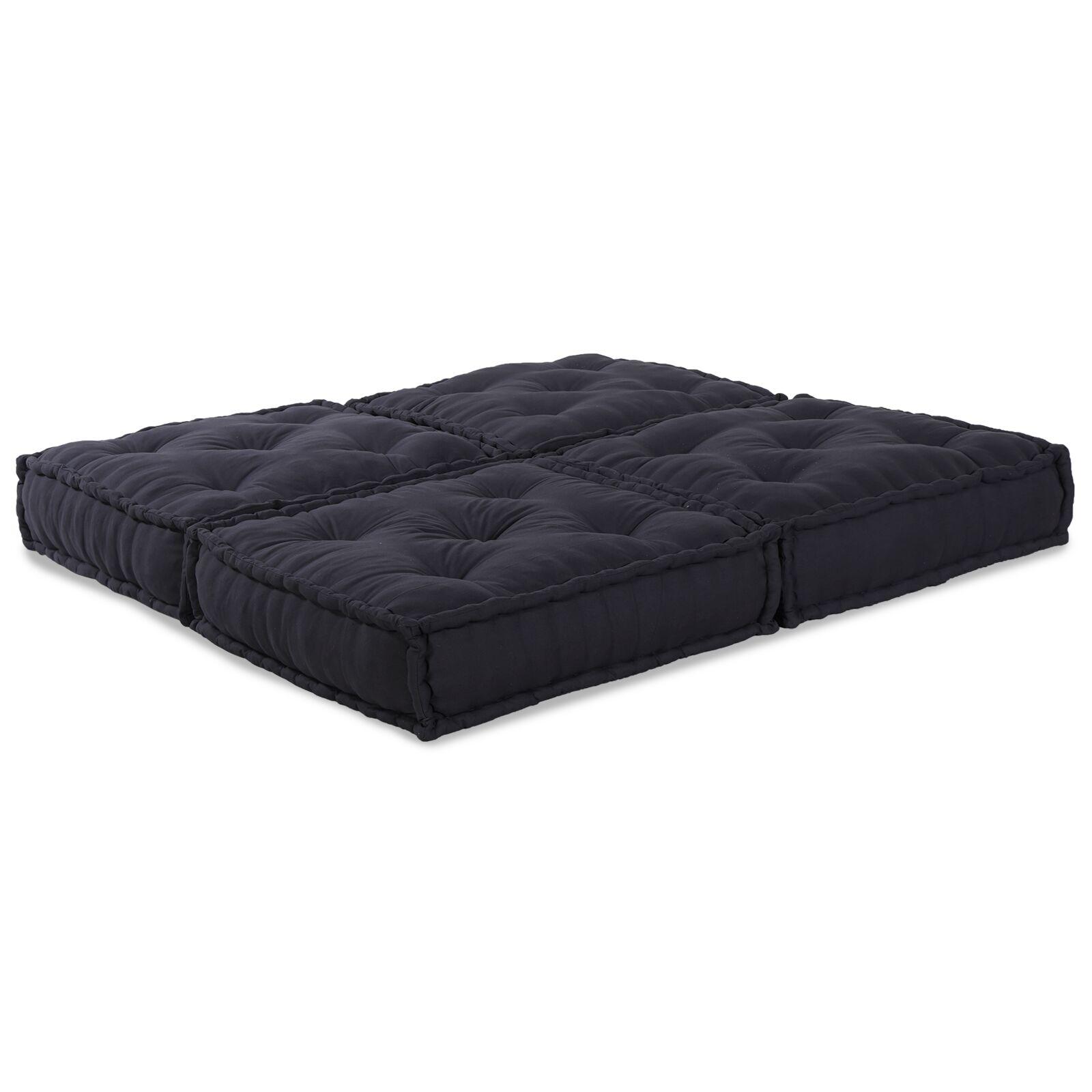 Modulsofa - 2 enheder i stof, antracit 140 × 70 × 36 cm