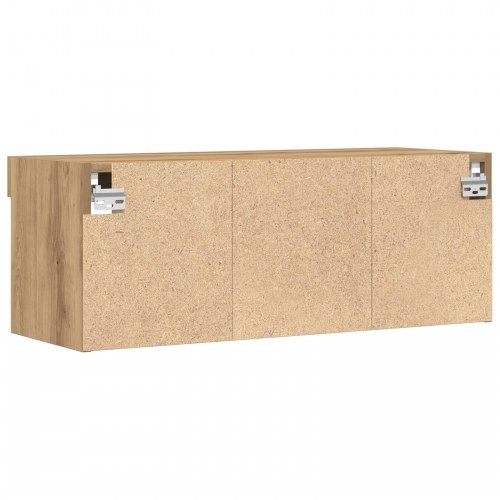 TV Vægholder med LED Lys Artisan Eg 80x30x30 cm