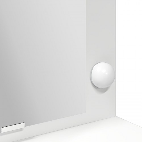 Hvidt Smykkebord med LED Lys - 100x41x135 cm