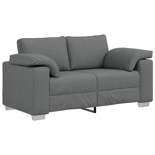 2-Personers Sofa Sæt med Puder - Mørkegrå Stof