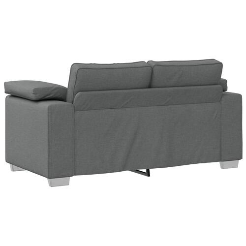 2-Personers Sofa Sæt med Puder - Mørkegrå Stof