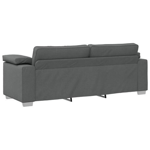2-Personers Sofa Sæt med Puder - Mørkegrå Stof