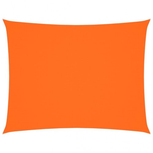 Solsejl 3×4 m rektangulær i oxfordstof - orange