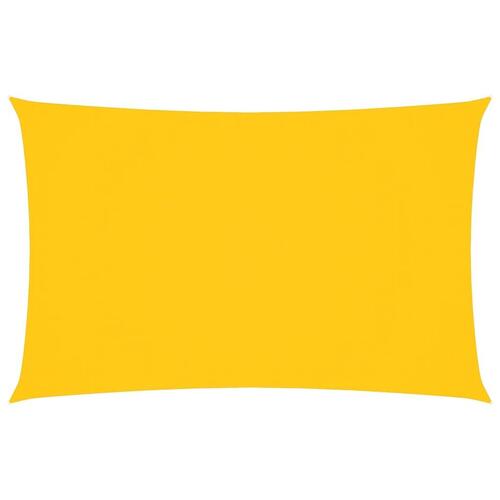 Solsejl 5x8 m rektangulær oxfordstof gul