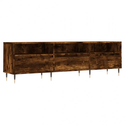 Tv-bord i konstrueret træ - 150×30×44,5 cm, røget egetræsfarve