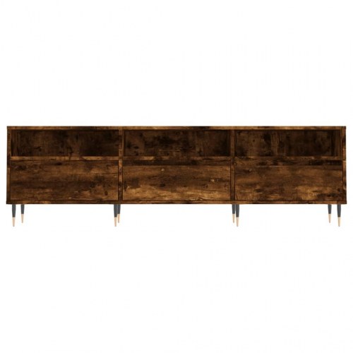 Tv-bord i konstrueret træ - 150×30×44,5 cm, røget egetræsfarve