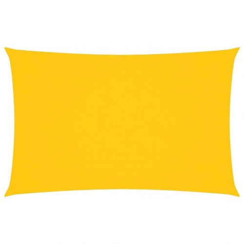 Solsejl 2,5 × 5 m rektangulært - oxfordstof, gul