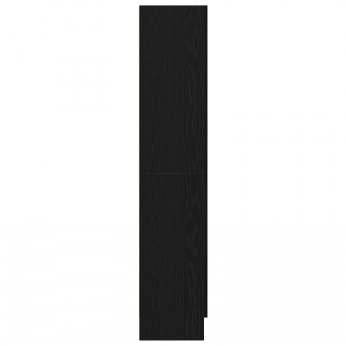 Bogskab i Sort Egetræ 82,5x30,5x150 cm - Fremstillet af Træ