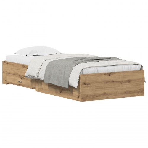 Sengeram Artisan Eg 90x190 cm Konstrueret Træ