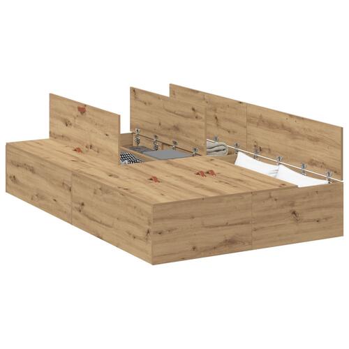 Opbevaringsseng i Artisan Eg 120x200 cm