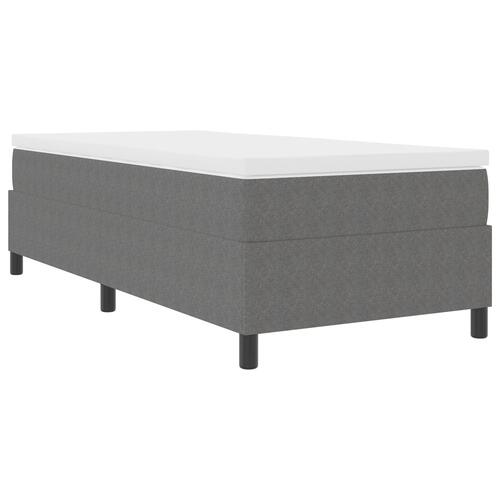 Box Spring Seng Lysegrå 80x200 cm Cordfløjl
