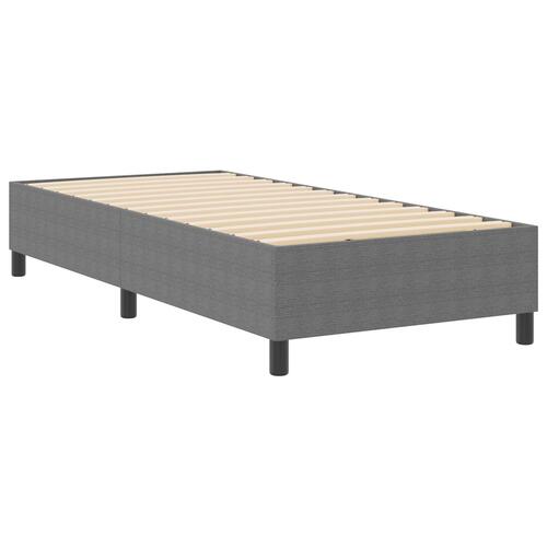 Box Spring Seng Lysegrå 80x200 cm Cordfløjl