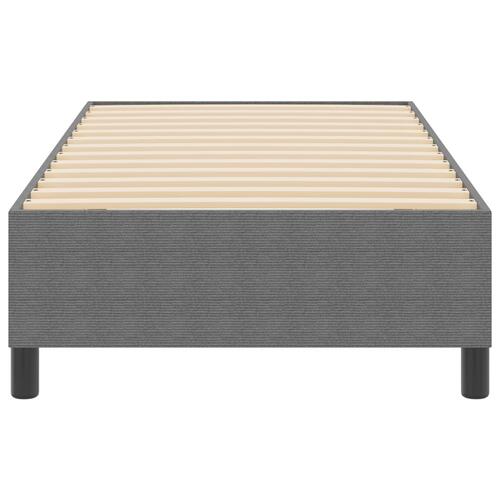 Box Spring Seng Lysegrå 80x200 cm Cordfløjl