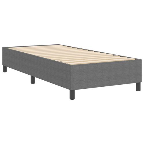 Box Spring Seng Lysegrå 80x200 cm Cordfløjl