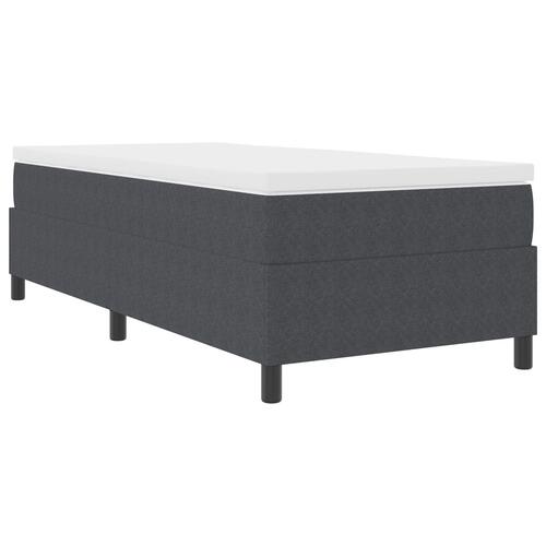 Box Spring Seng Mørkegrå 80x200 cm Cordfløjl