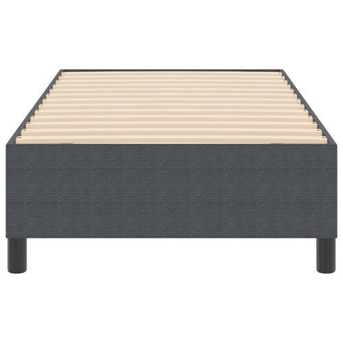 Box Spring Seng Mørkegrå 80x200 cm Cordfløjl