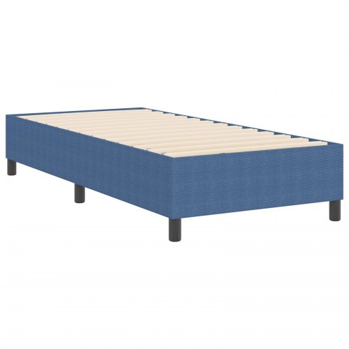 Box Spring Seng Blå 80x200 cm Corduroy Stof