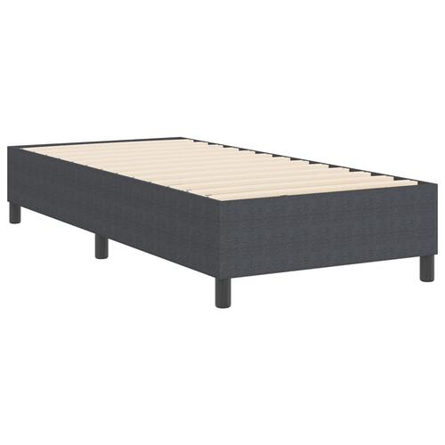 Boxspring Seng Mørkegrå 90x200 cm Corduroy Stof