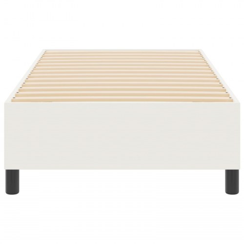 Box Spring Seng Cremefarvet 90x200 cm Corduroy Stof