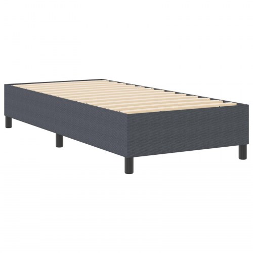 Boxfjeder lamelbund Mørkegrå 100x200 cm Corduroy Stof