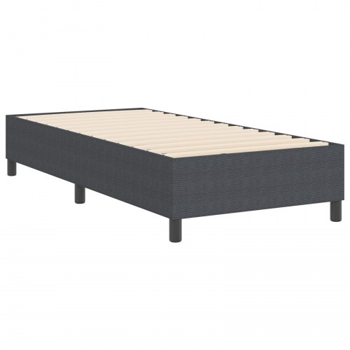 Boxfjeder lamelbund Mørkegrå 100x200 cm Corduroy Stof