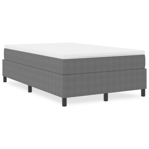 Box Spring seng Lysegrå 120x200 cm Corduroy Stof