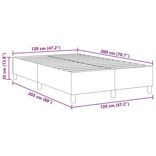 Box Spring seng Lysegrå 120x200 cm Corduroy Stof