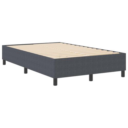 Box Spring Seng Mørkegrå 120x200 cm Corduroy Stof