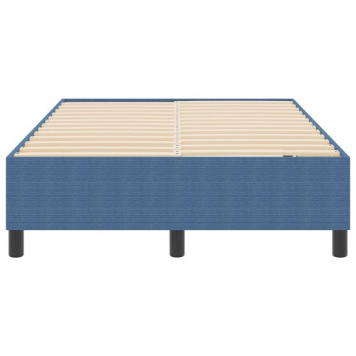 Boxfjederseng Blå 120x200 cm Cordfløjl