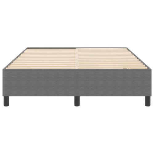 Box Spring Seng Lysegrå 140x200 cm Corduroy Stof