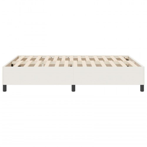 Boxspring Seng Cremefarvet 140x200 cm Corduroy Stof