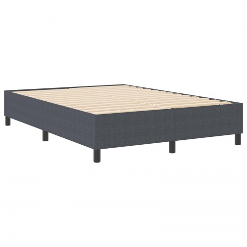 Box Spring Seng Mørkegrå 140x200 cm Corduroy Stof