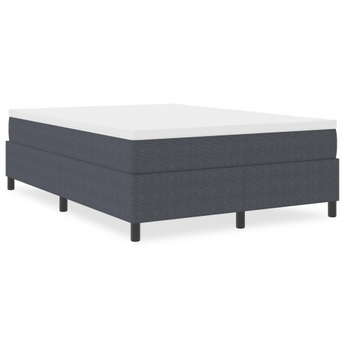 Box Spring Seng Mørkegrå 140x200 cm Corduroy Stof