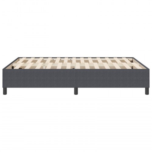 Box Spring Seng Mørkegrå 140x200 cm Corduroy Stof