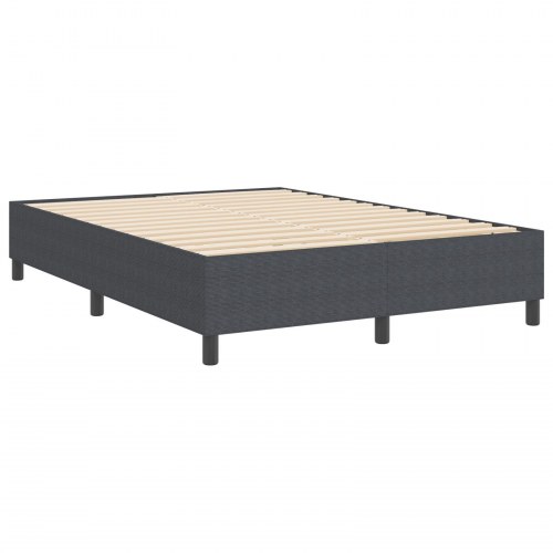 Box Spring Seng Mørkegrå 140x200 cm Corduroy Stof