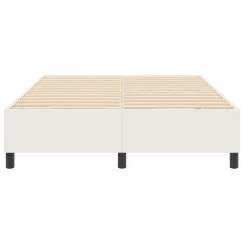 Box Spring Seng Creme 140x200 cm Corduroy Stof
