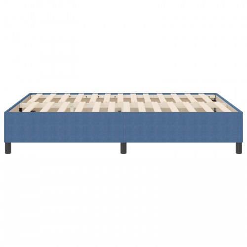 Box Spring Seng Blå 140x200 cm Corduroy Stof