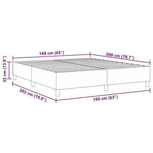 Box Spring Seng Lysegrå 160x200 cm Corduroy Stof