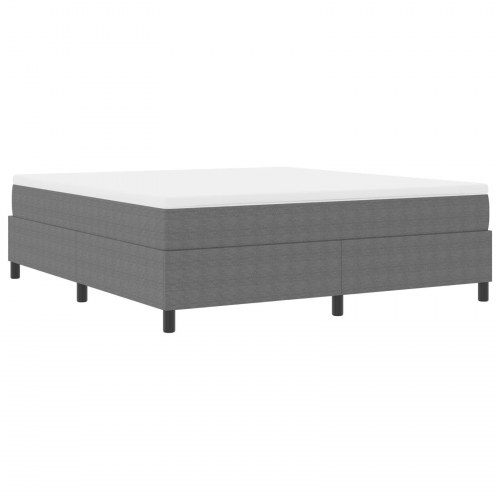 Boxspring Seng Lysegrå Super King Corduroy Stof
