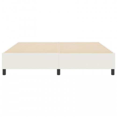 Box Spring Seng Cremefarvet Super King Corduroy Stof