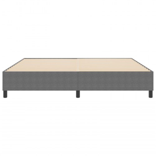 Box Spring Seng Lys Grå 200x200 cm Corduroy Stof